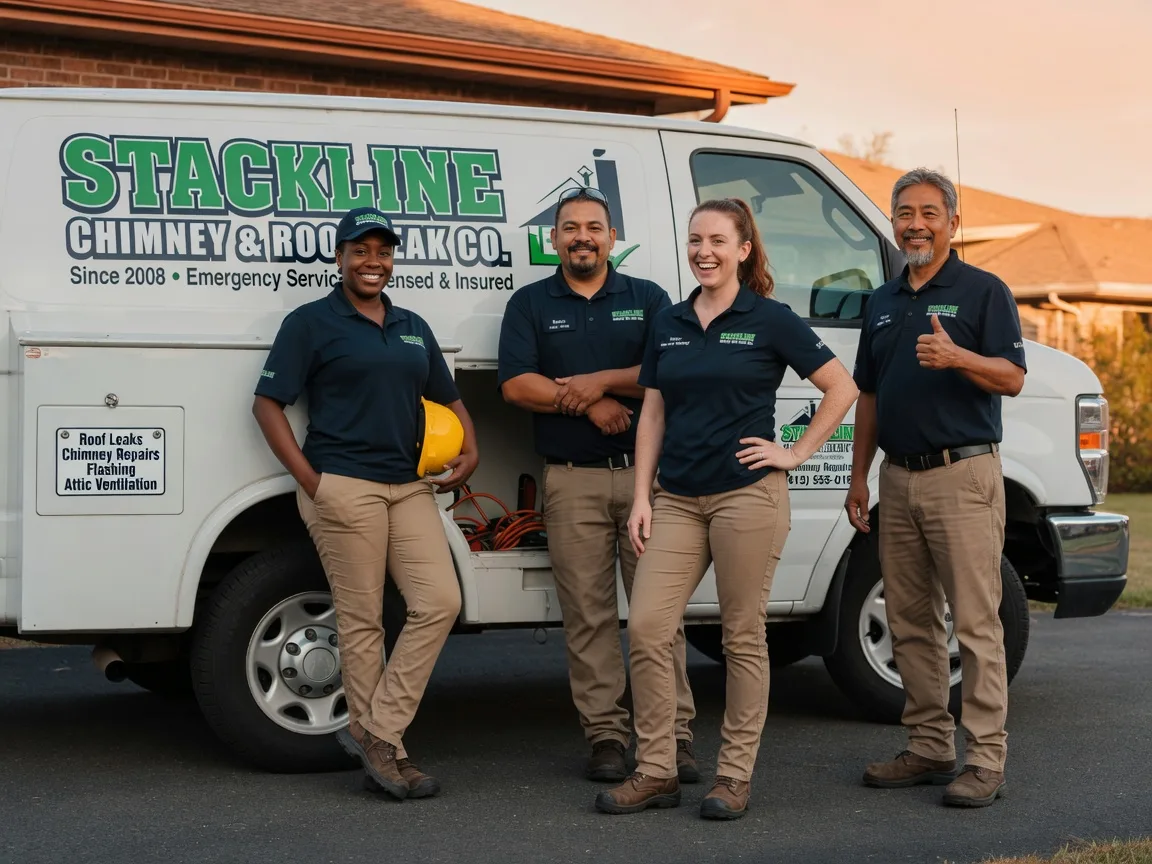 Chimney flashing repair company in Athens, TX